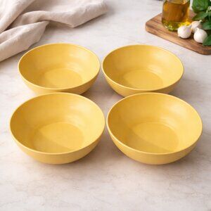 Vintage Tupperware Yellow Bowls Set of 4 Nesting